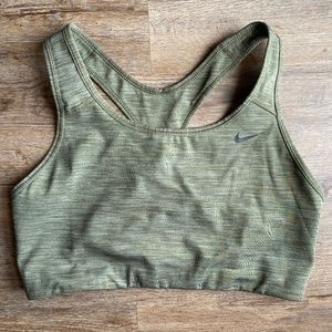 Olive green Nike sports bra size L
